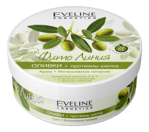 Крем для тела Интенсивное питание оливки + протеины шелка Фито Линия 210мл