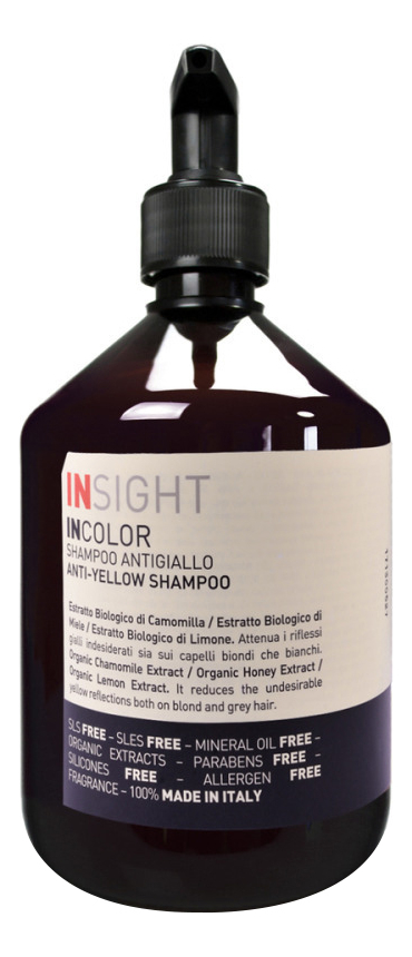 

Шампунь для нейтрализации желтизны с экстрактом ромашки Incolor Anti-Yellow Shampoo: Шампунь 400мл, Шампунь для нейтрализации желтизны с экстрактом ромашки Incolor Anti-Yellow Shampoo