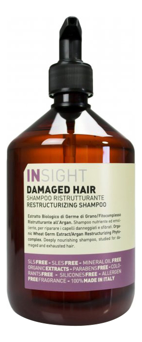 

Шампунь для волос с экстрактом ростков пшеницы и маслами Damaged Hair Restructurizing Shampoo: Шампунь 400мл, Шампунь для волос с экстрактом ростков пшеницы и маслами Damaged Hair Restructurizing Shampoo