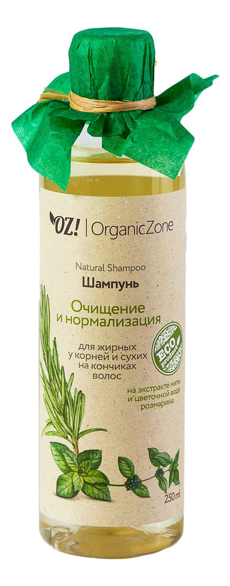 Шампунь для волос Очищение и нормализация Natural Shampoo 250мл: Шампунь 250мл