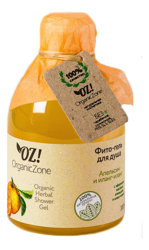 Купить Фито-гель для душа Апельсин и иланг-иланг Herbal Shower Gel 300мл, OrganicZone