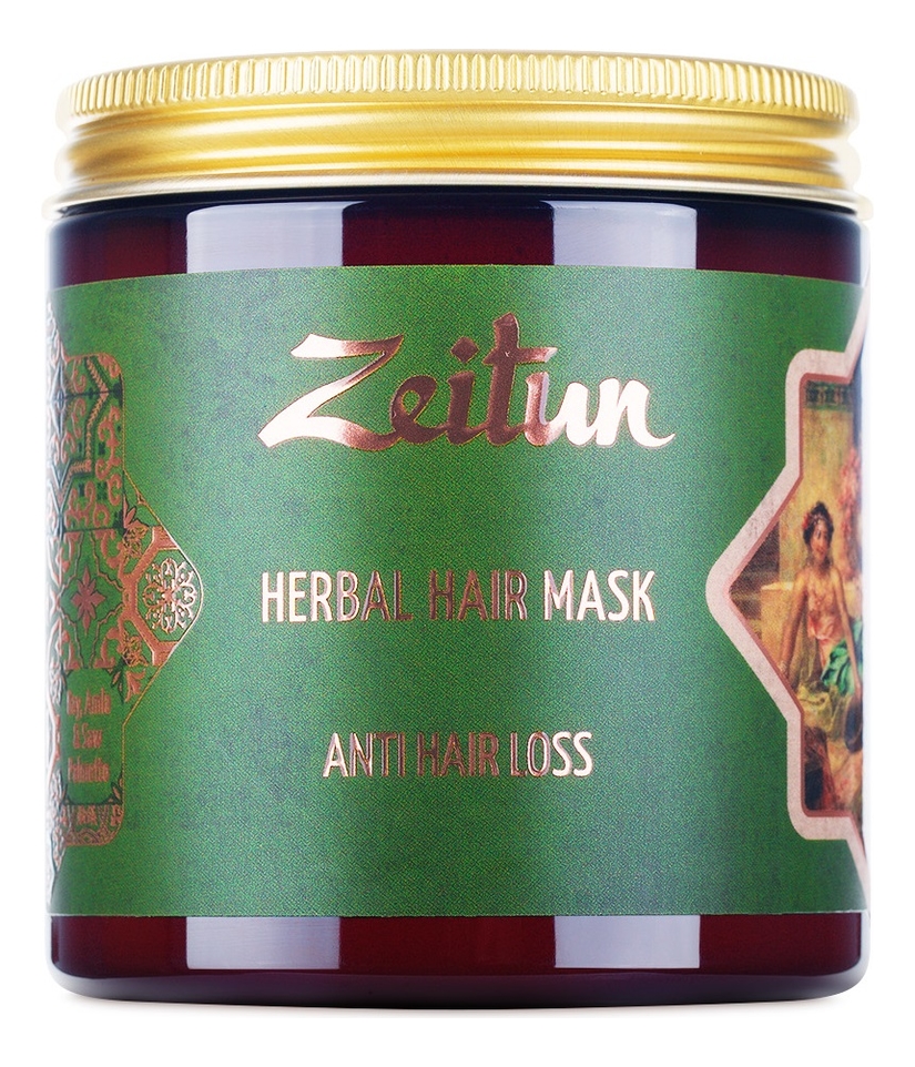 

Фито-маска против выпадения волос с грязью Мертвого моря и амлой Herbal Hair Mask Anti Hair Loss 250мл