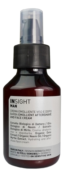 

Крем после бритья с экстрактом мирта и маслом нима Man Barba Emollient Aftershave And Face Cream 100мл