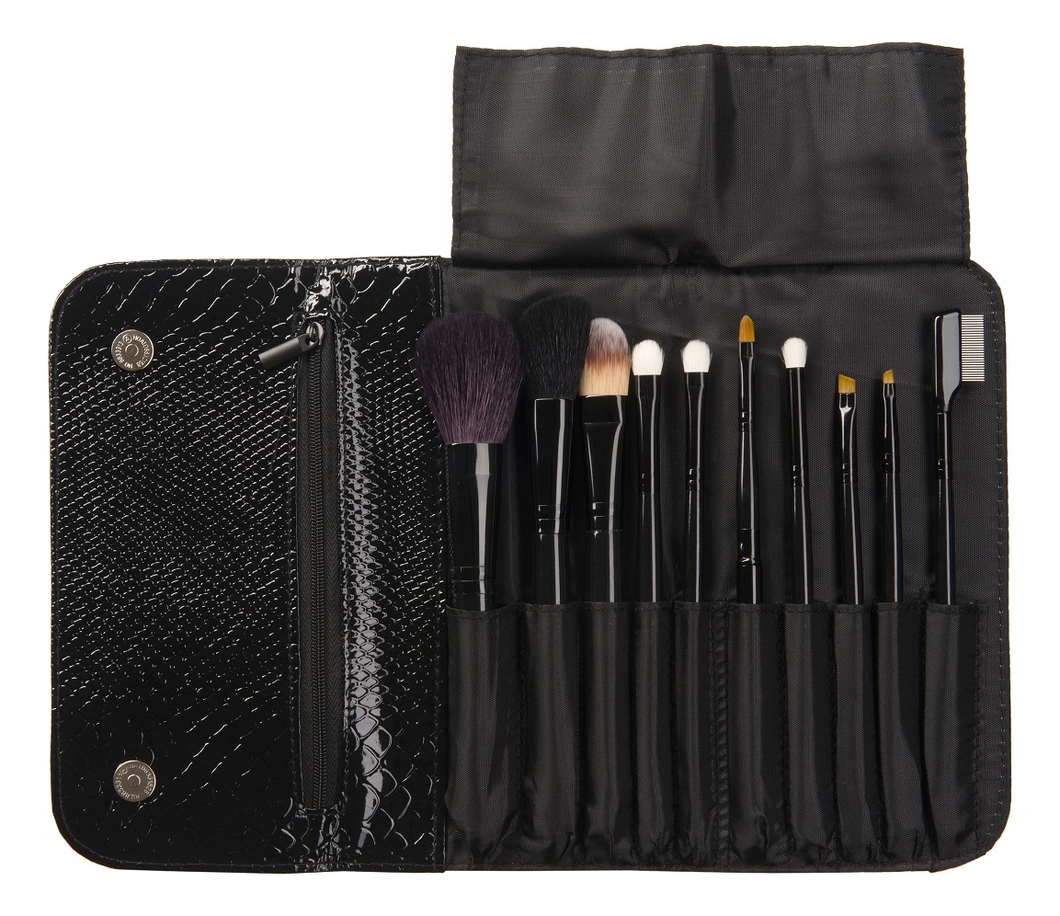 

Набор кистей для макияжа КН10 10шт (чехол рептилия)