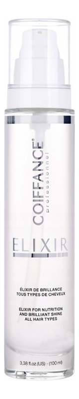 

Эликсир для питания и придания блеска волосам Elixir For Nutrition And Brillance Shine: Эликсир 100мл, Эликсир для питания и придания блеска волосам Elixir For Nutrition And Brillance Shine