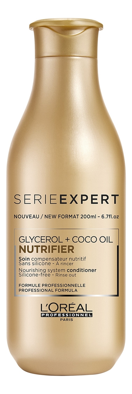 

Кондиционер для волос с глицерином и кокосовым маслом Serie Expert Nutrifier Glycerol + Coco Oil: Кондиционер 200мл, Кондиционер для волос с глицерином и кокосовым маслом Serie Expert Nutrifier Glycerol + Coco Oil