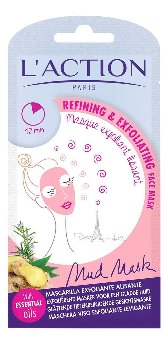 

Маска для лица разглаживающая и отшелушивающая Refining & Exfoliating Face Mask 15г