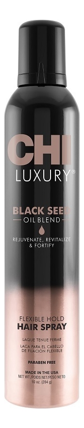 Лак для волос с маслом семян черного тмина Luxury Black Seed Oil Hair Spray 284г