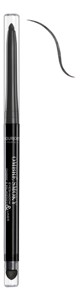 

Карандаш для глаз Ombre Smoky Eyeshadow&Liner 0,28г: 001 Black, Карандаш для глаз Ombre Smoky Eyeshadow&Liner 0,28г