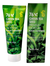 Farm Stay Пенка для умывания с экстрактом зеленого чая Green Tea Premium Moisture Foam Cleansing 100мл