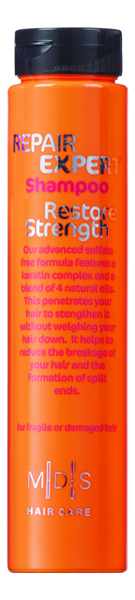 

Шампунь бессульфатный для волос с кератином MDS Hair Care Repair Expert Shampoo Restore Strength: Шампунь 250мл, Шампунь бессульфатный для волос с кератином MDS Hair Care Repair Expert Shampoo Restore Strength