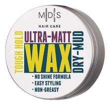 Mades Cosmetics Матирующий воск для укладки волос MDS Hair Care Tough Hold Ultra-Matt Wax Dry- Mud 75мл