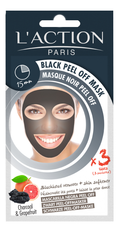 

Маска-пленка для лица на основе угля Black Peel Off Mask 3*6г