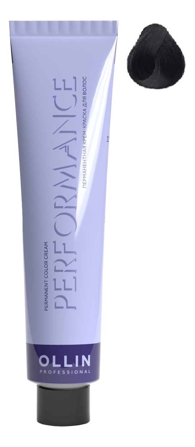 Перманентная крем-краска для волос Performance Permanent Color Cream 60мл: 4/1 шатен пепельный