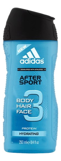 

Универсальный гель для душа After Sport Body Hair Face 3 In 1 250мл