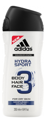 Универсальный гель для душа Hydra Sport Body Hair Face 3 In 1 250мл