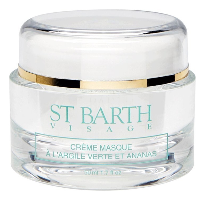 

Крем-маска для лица c зеленой глиной Visage Creme Masque a l'Argile Verte Et Ananas 50мл