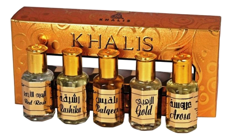 

Gold Set: масляные духи 5*12мл (Gold + Balqees + Arosa + Rashika + Red Rose), Gold Set