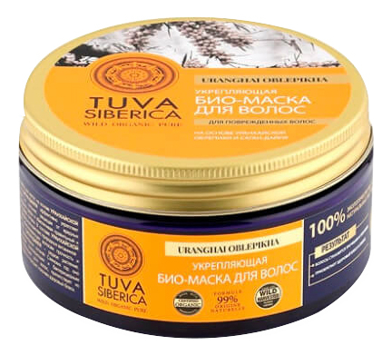 

Био-маска для волос укрепляющая Tuva Siberica Uranghai Oblepikha 300мл