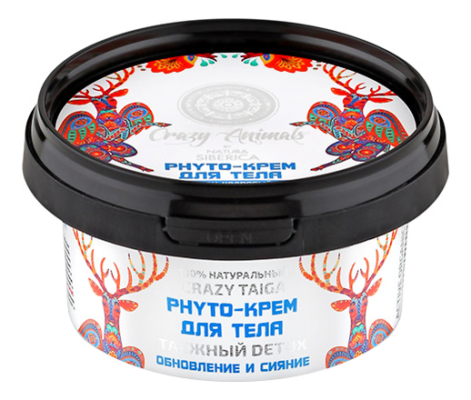 

Крем для тела Таежный Detox Crazy Animals Phyto 180мл