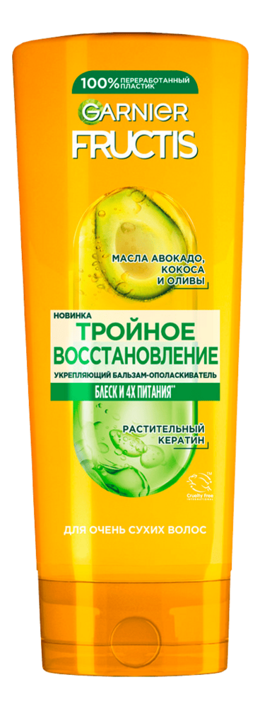 

Укрепляющий бальзам-ополаскиватель для волос Тройное восстановление Fructis: Бальзам-ополаскиватель 400мл, Укрепляющий бальзам-ополаскиватель для волос Тройное восстановление Fructis