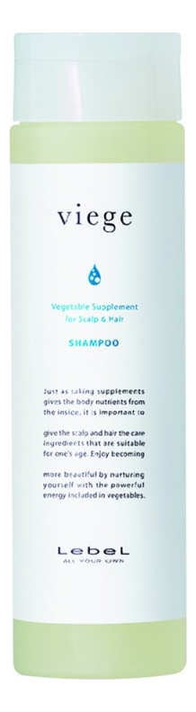 

Шампунь восстанавливающий для волос и кожи головы Viege Shampoo: Шампунь 240мл, Шампунь восстанавливающий для волос и кожи головы Viege Shampoo