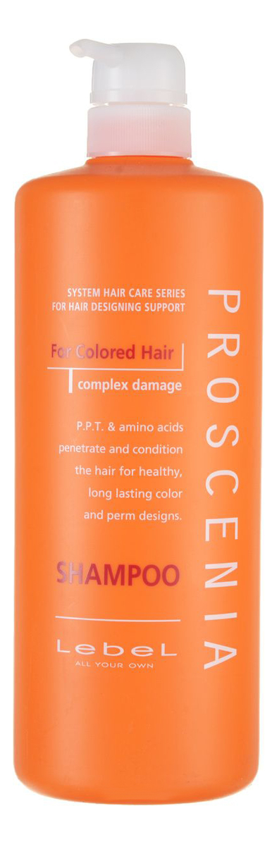 Шампунь для окрашенных волос Proscenia Shampoo For Colored Hair: Шампунь 1000мл paul rivera шампунь защита окрашенных волос true color brightening shampoo 1000 мл
