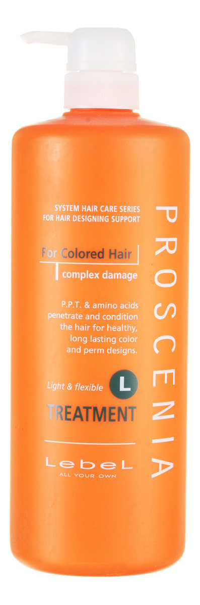 цена Маска по уходу за волнистыми волосами Proscenia Treatment L For Colored Hair: Маска 980г