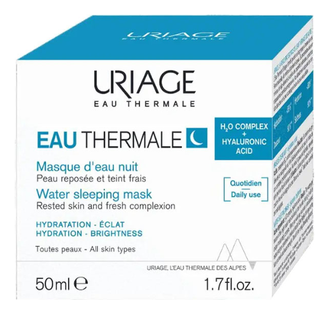 

Ночная маска для лица Eau Thermale Masque D'Eau Nuit Water Sleeping Mask 50мл: Маска 50мл, Ночная маска для лица Eau Thermale Masque D'Eau Nuit Water Sleeping Mask