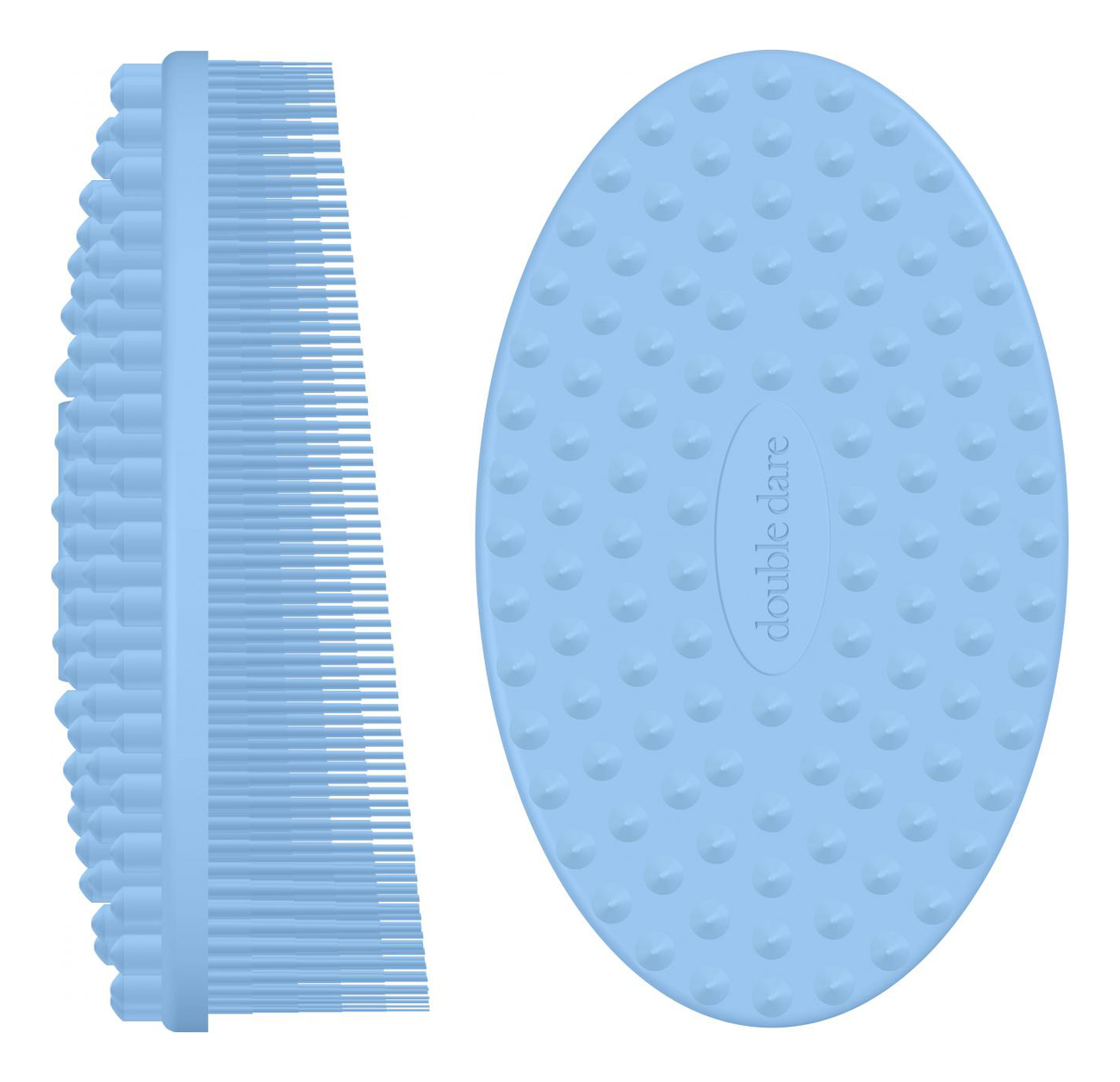 Массажная силиконовая щетка I.M. Buddy: Голубая double dare omg массажная силиконовая щетка i m buddy голубая