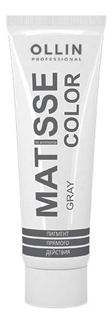 Пигмент прямого действия для волос Matisse Color 100мл: Gray пигмент прямого действия для волос matisse color 100мл yellow