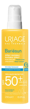 Uriage Солнцезащитный спрей для лица и тела без ароматизаторов Bariesun Spray Sans Parfum SPF50 200мл
