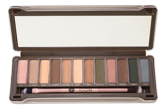

Палитра теней для век Icon Eyeshadow Palette: AIEP05 Matte Exposed, Палитра теней для век Icon Eyeshadow Palette