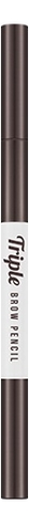 

Автоматический карандаш для бровей Triple Brow Pencil 0,58г: Choco Brown, Автоматический карандаш для бровей Triple Brow Pencil 0,58г