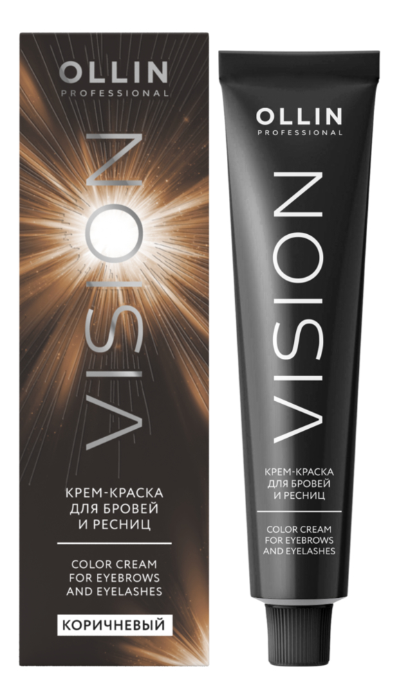 Крем-краска для бровей и ресниц Vision Color Cream 20мл: Коричневый