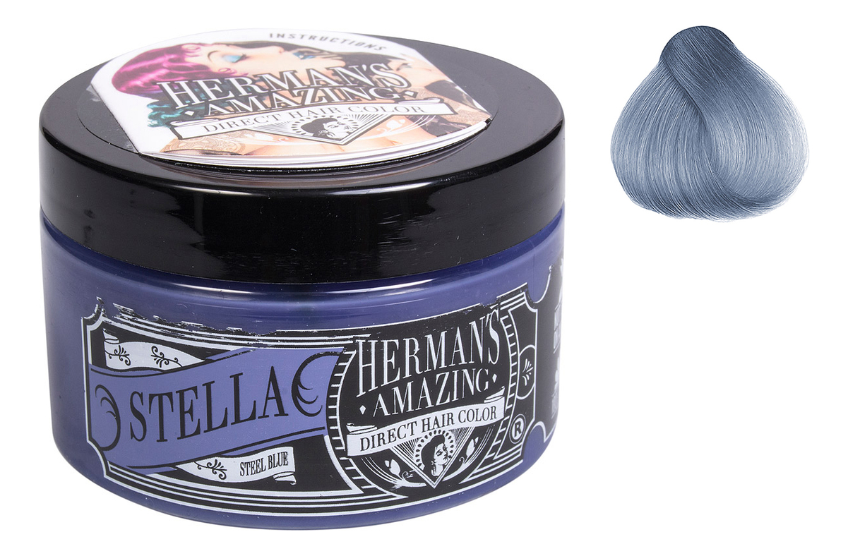 

Краска для волос Direct Hair Color 115мл: Stella Steel Blue, Краска для волос Direct Hair Color 115мл