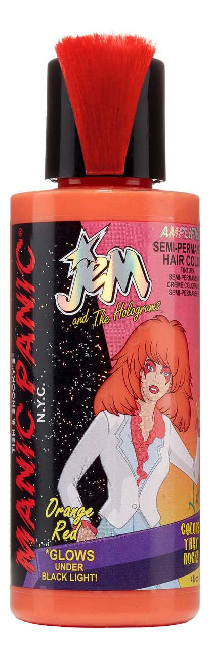 Усиленная краска для волос Jem Amplified Hair Color 118мл: Organge Red manic panic classic fuschia shock