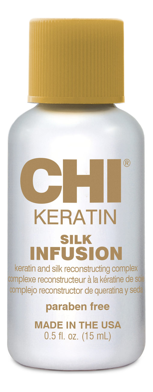 Кератиновый шелк для волос Keratin Silk Infusion: Шелк 15мл