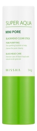 

Очищающая маска-скраб для лица в стике Super Aqua Mini Pore Black Head Clear Stick 14г