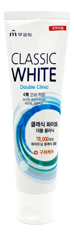 

Отбеливающая зубная паста с аромат мяты и ментола Classic White 110г