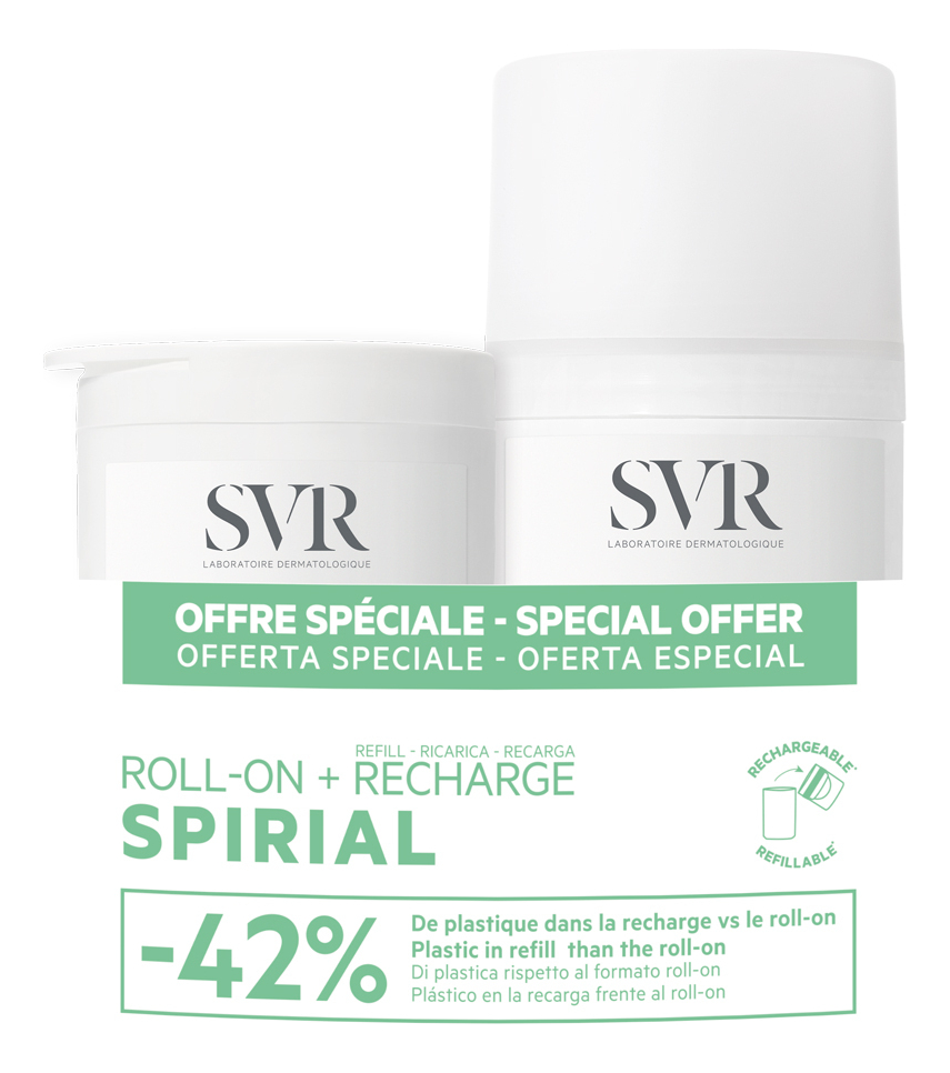 

Дезодорант-ролик Spirial Roll-On 2*50мл: Дезодорант-ролик 2*50мл, Дезодорант-ролик Spirial Roll-On