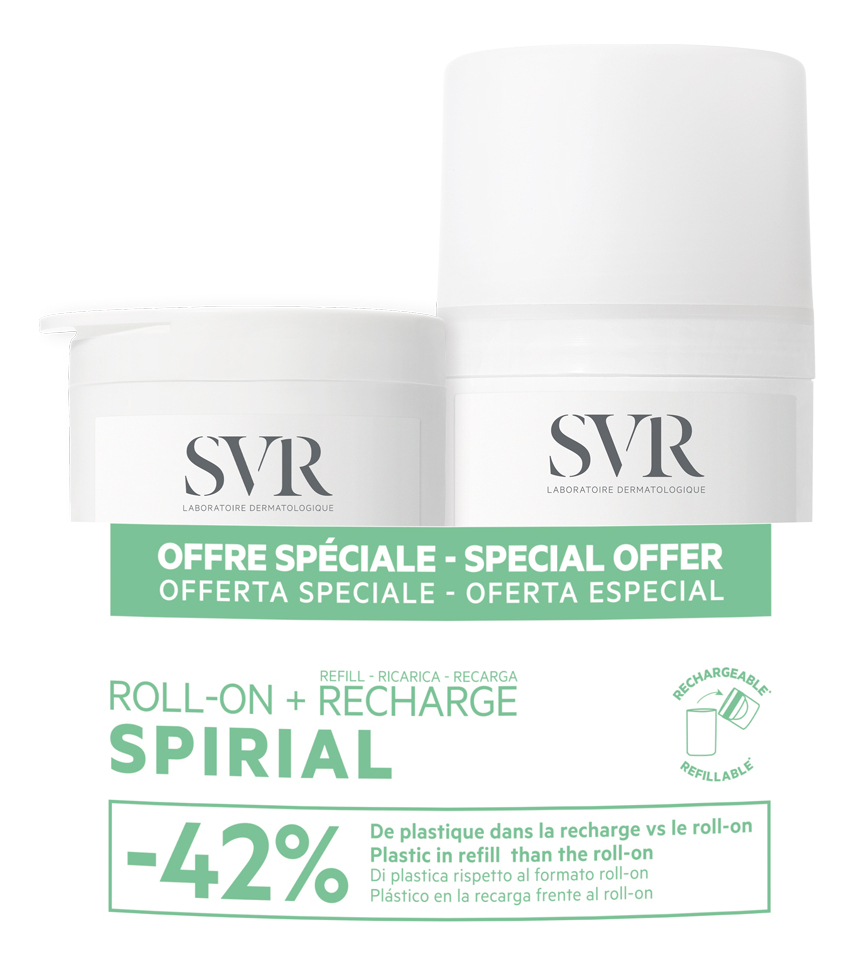 Дезодорант-ролик Spirial Roll-On 2*50мл: Дезодорант-ролик 2*50мл la roche posay 24hr physiological deodorant roll on дезодорант ролик физиологический 50 мл