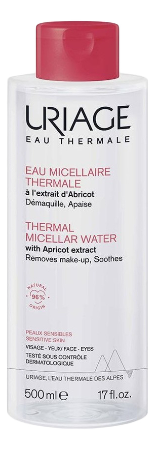 

Мицеллярная вода для чувствительной кожи Eau Thermale Micellaire: Вода 500мл, Мицеллярная вода для чувствительной кожи Eau Thermale Micellaire