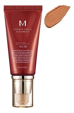 BB крем для лица M Perfect Cover BB Cream SPF42 PA+++ 50мл: 29 Caramel Beige от Randewoo