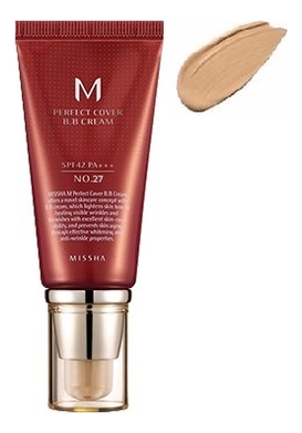 

BB крем для лица M Perfect Cover BB Cream SPF42 PA+++ 50мл: 27 Honey Beige, BB крем для лица M Perfect Cover BB Cream SPF42 PA+++ 50мл