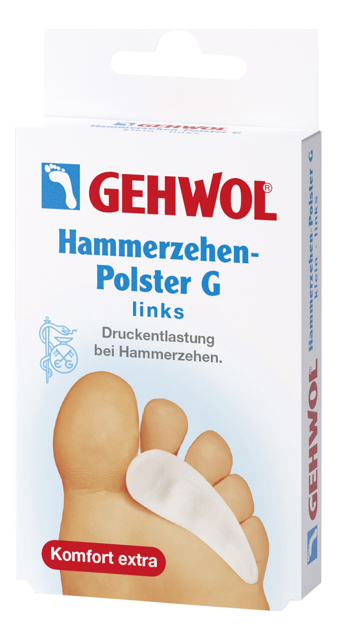 

Гель-подушка под пальцы Hammerzehen-Polster G 1шт: Левая, Гель-подушка под пальцы Hammerzehen-Polster G 1шт
