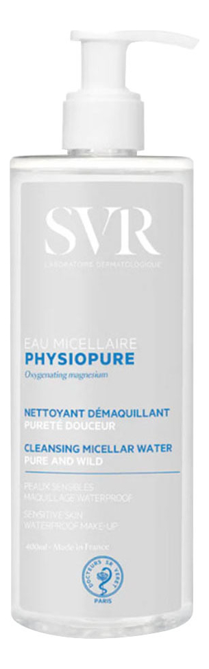 цена Мицеллярная вода Physiopure Eau Micellaire 400мл: Вода 400мл