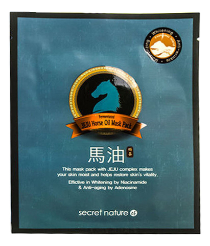 

Разглаживающая тканевая маска для лица с конским жиром Mask Line Jeju Horse Oil Pack 20г
