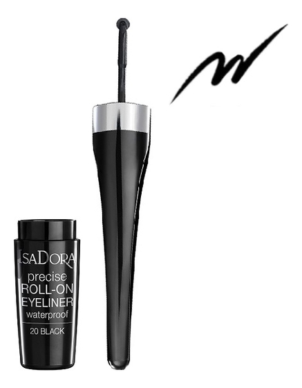 

Подводка для глаз с ролл-аппликатором Precise Roll-on Eyeliner 1мл: 20 Black, Подводка для глаз с ролл-аппликатором Precise Roll-On Eyeliner 1мл