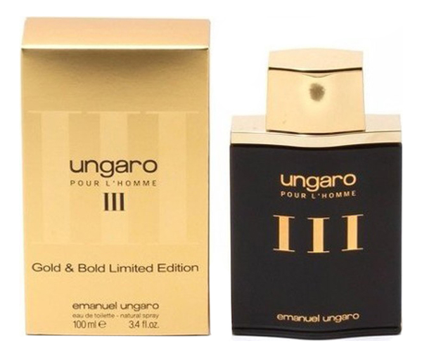 Купить Ungaro Pour L'Homme III Gold & Bold Limited Edition: туалетная вода 100мл, Ungaro Pour L'Homme III Gold & Bold Limited Edition, Emanuel Ungaro